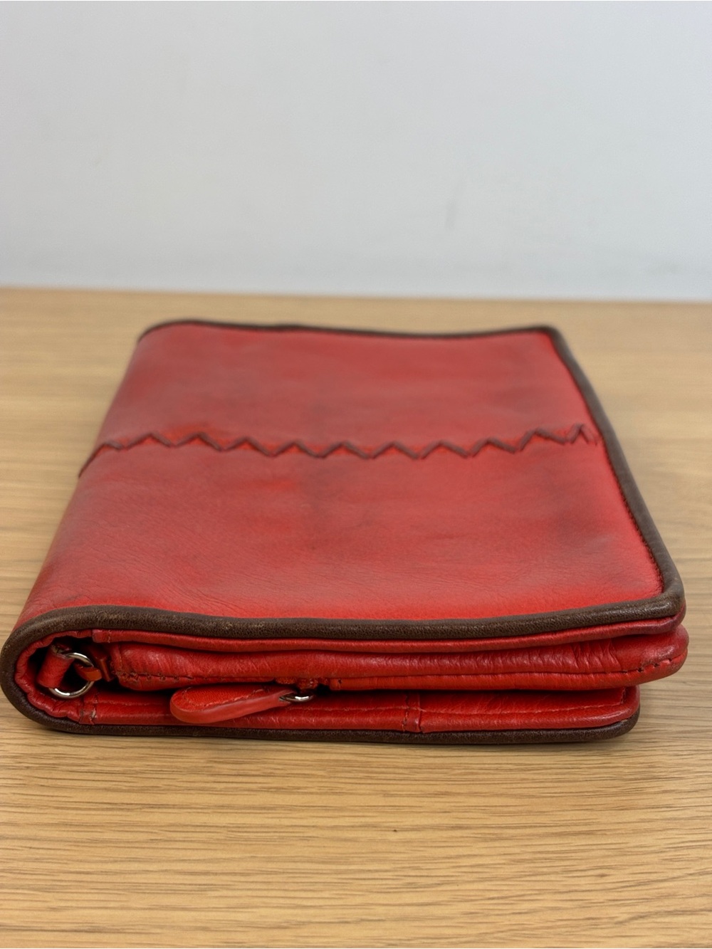 Brighton‎ Shiloh Africanz Red Leather Long Wallet. - Picture 12 of 15